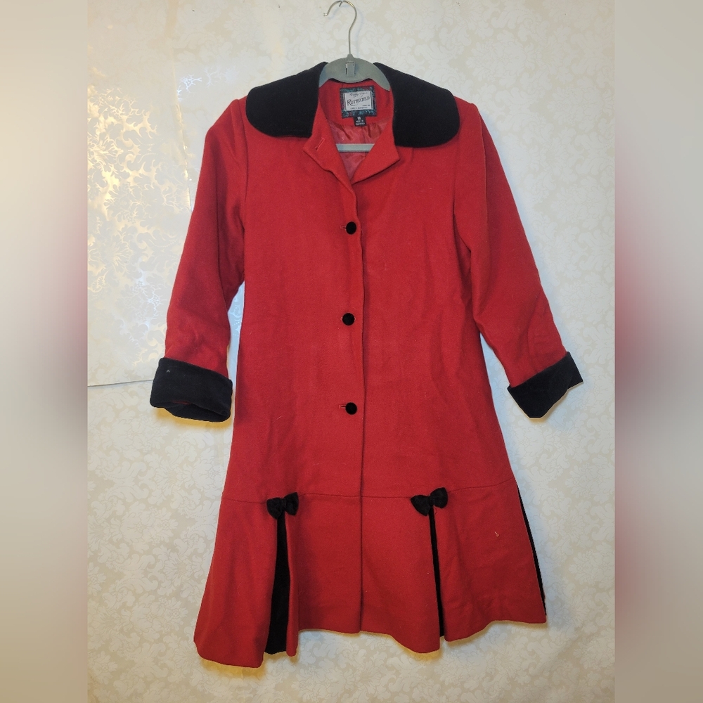 Rothschild Red and Black Trench Coat